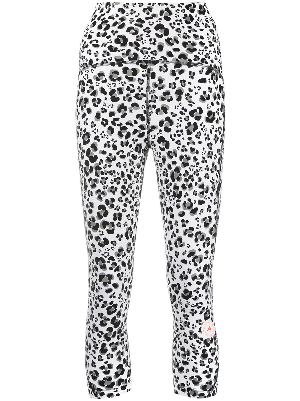 animal-print cropped leggings - 1