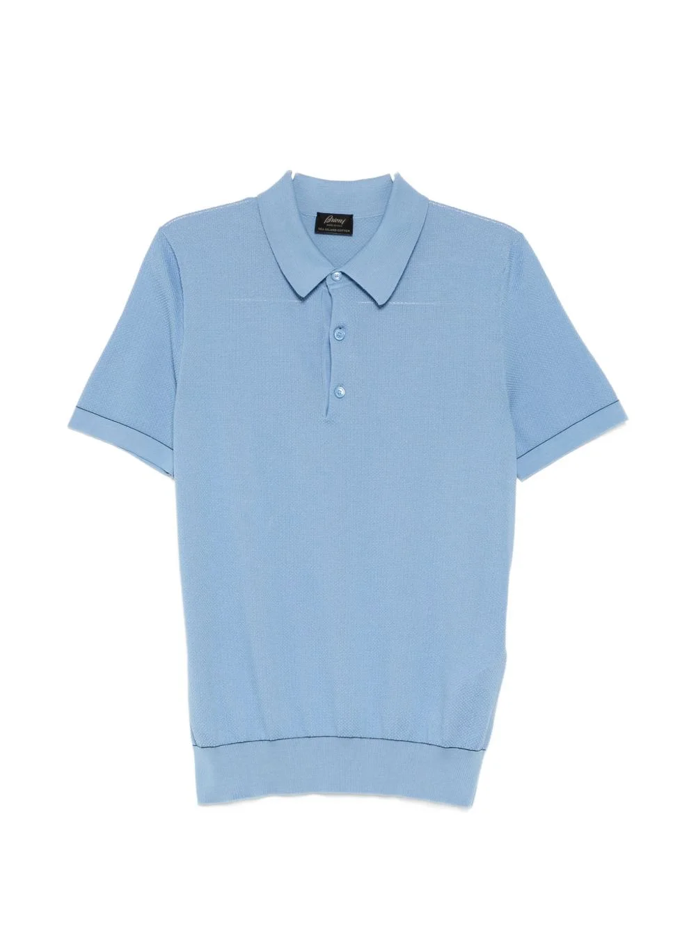 SEA ISLAND PIQUÉ COTTON POLO SHIRT - 1