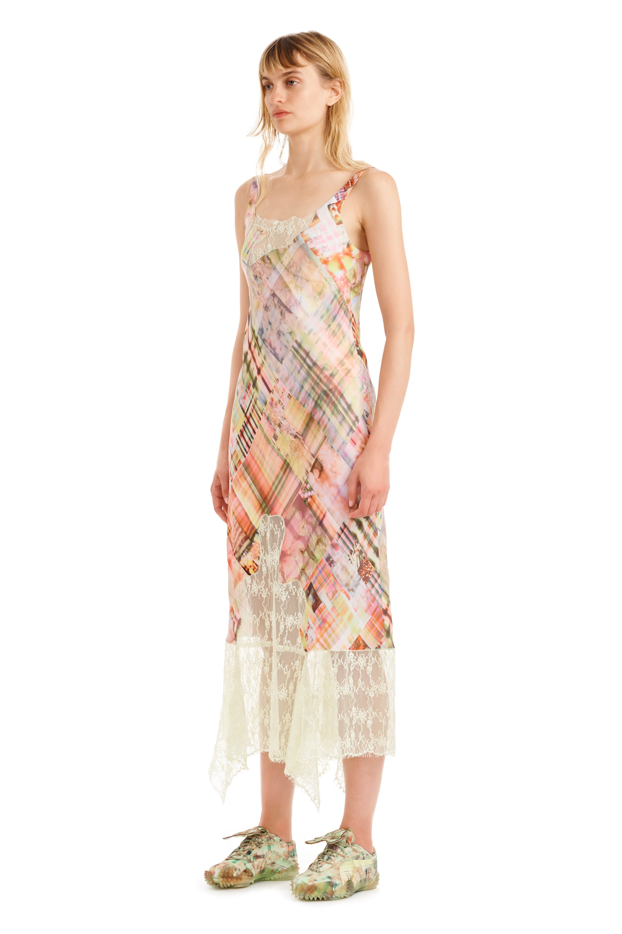 MULTI PLAID ANEMONE DRESS - 4