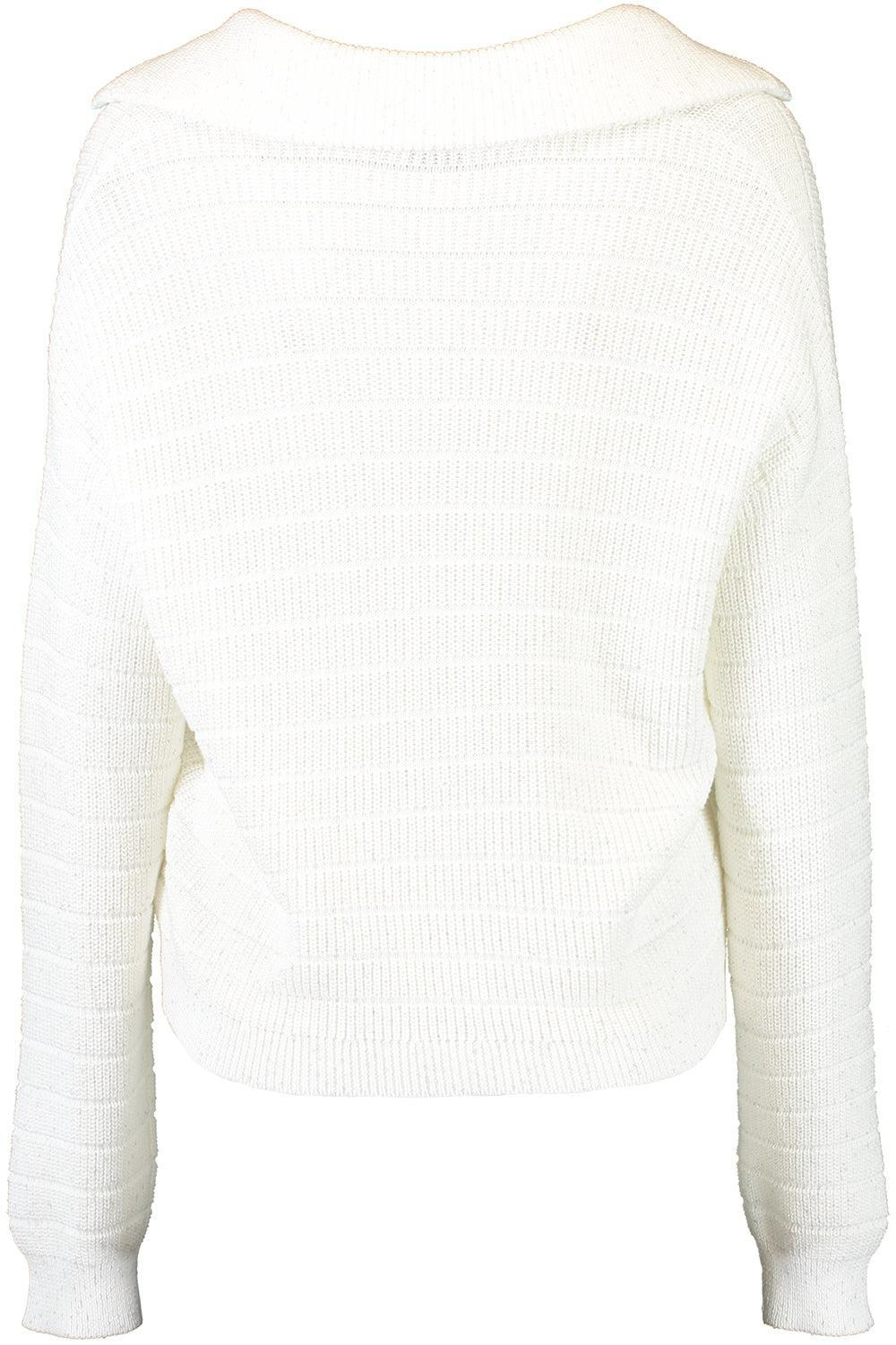 Pailette English Rib Collar Pullover - 5