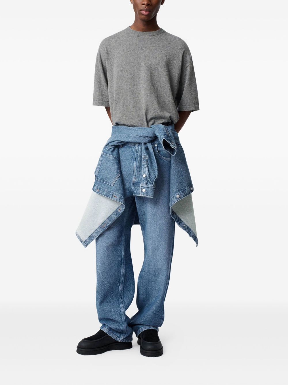 The Twill embroidered-logo  jeans - 2