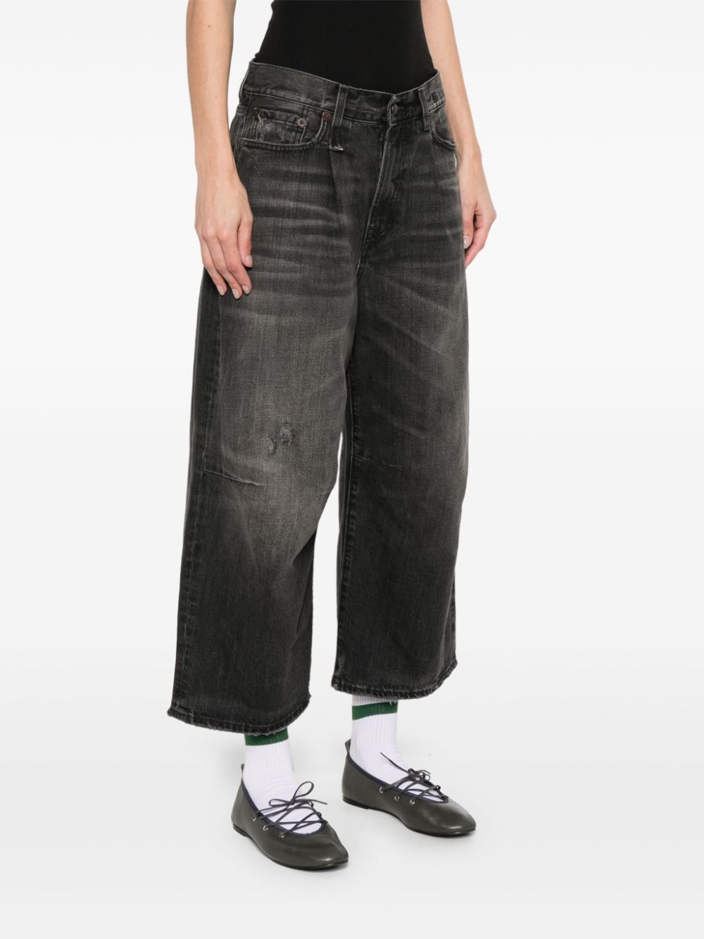 cropped wide-leg jeans - 3