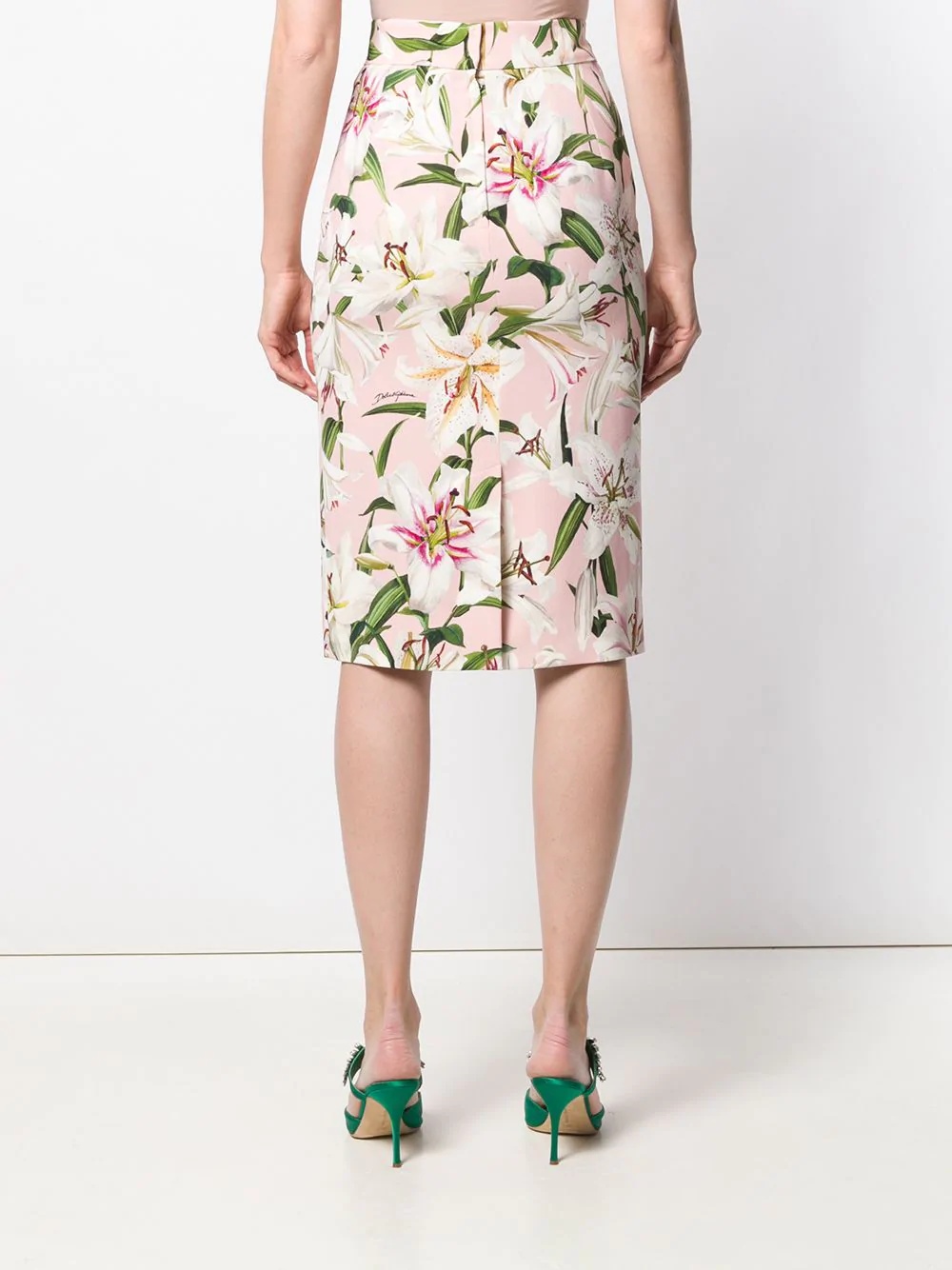 floral midi skirt - 4