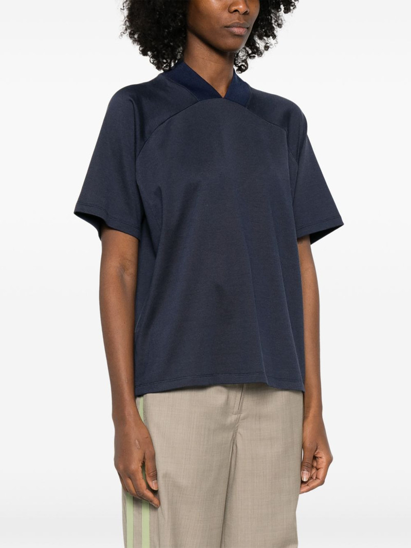 panelled collar T-shirt 3