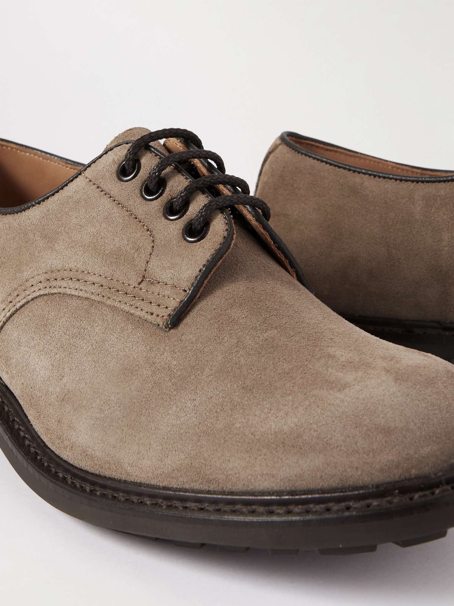 Daniel Leather-Trimmed Suede Derby Shoes - 6