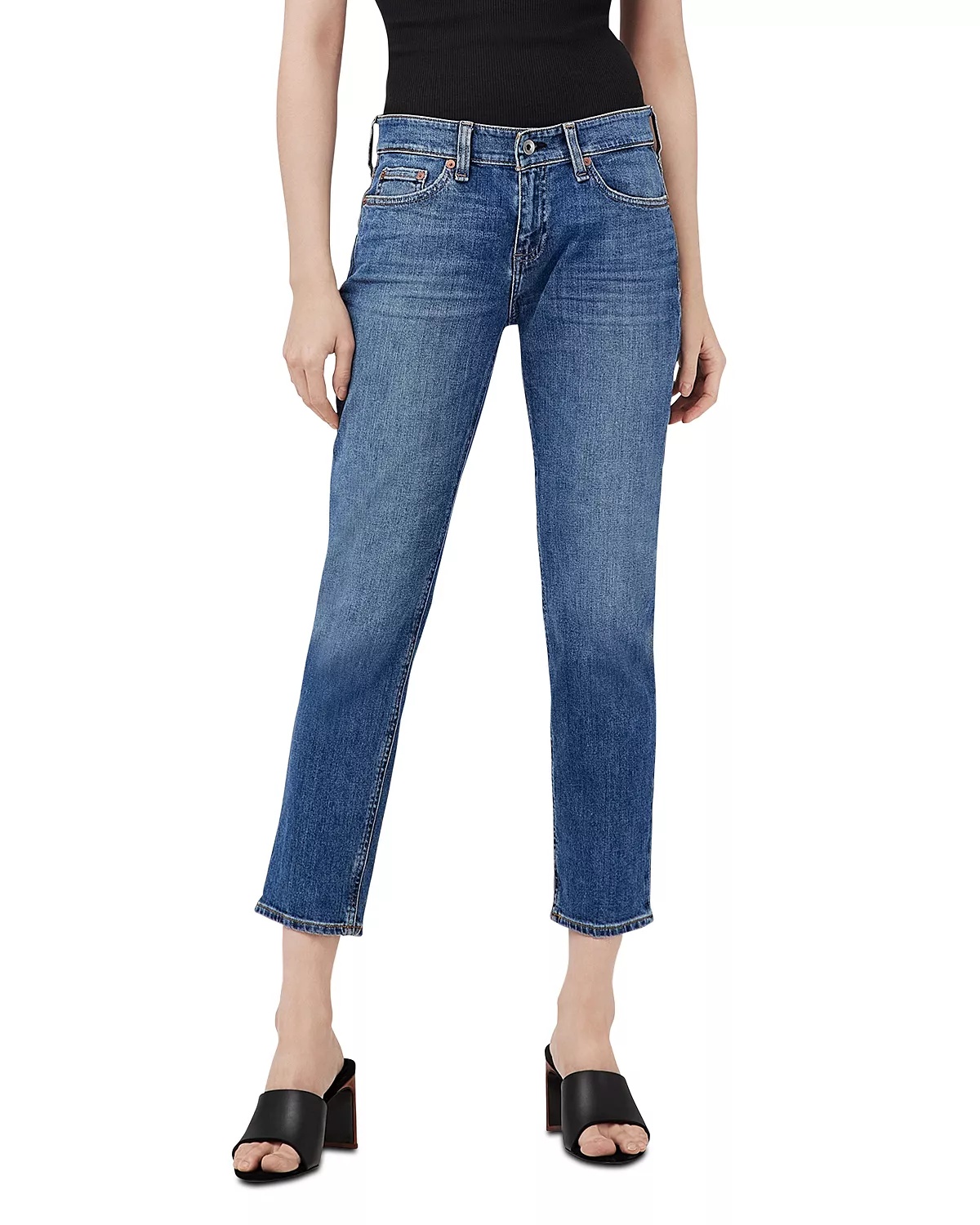 Dre Low Rise Ankle Slim Boyfriend Jeans - 7