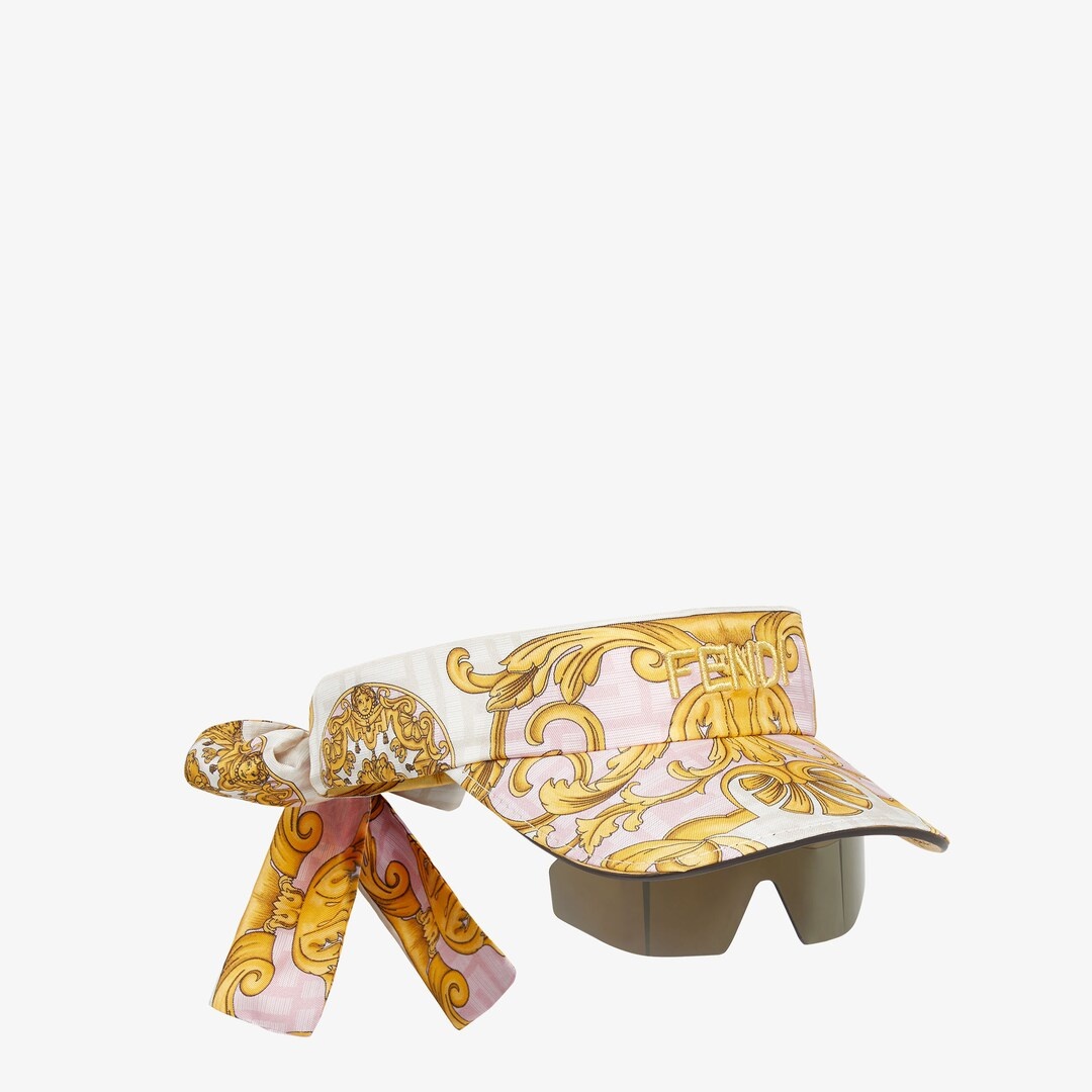 Fendace pink silk visor - 1