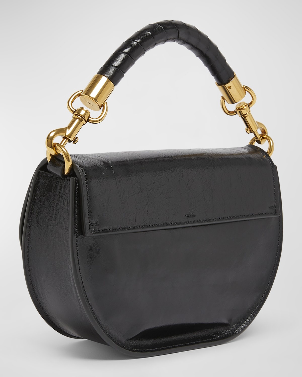 Marcie Flap Crossbody Bag in Shiny Calfskin - 6