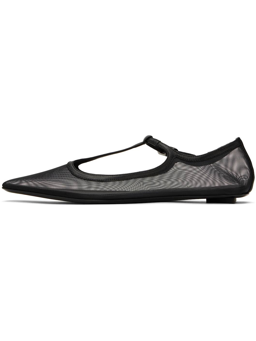 Black Juno Ballerina Flats - 3