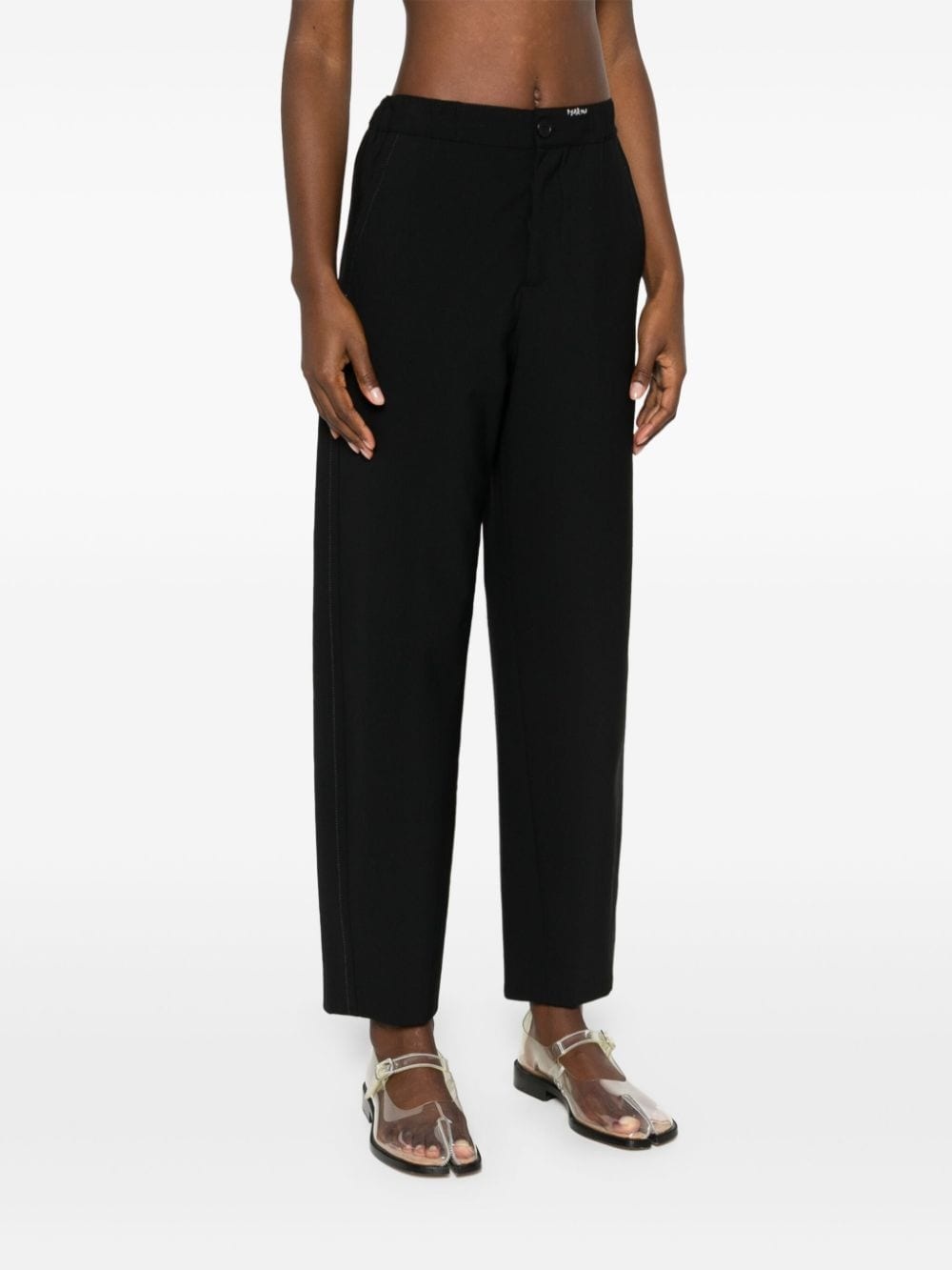 logo-embroidered trousers - 3