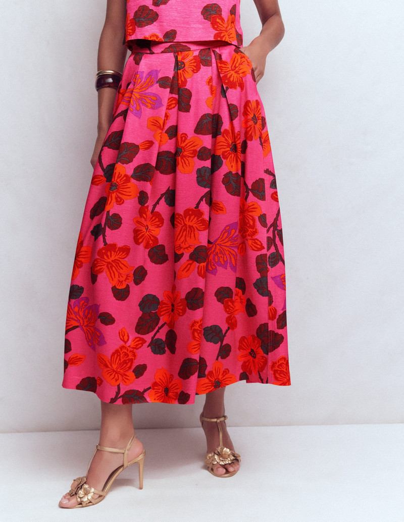 Verity Maxi Skirt-Pink, Elaborate Blossom 7
