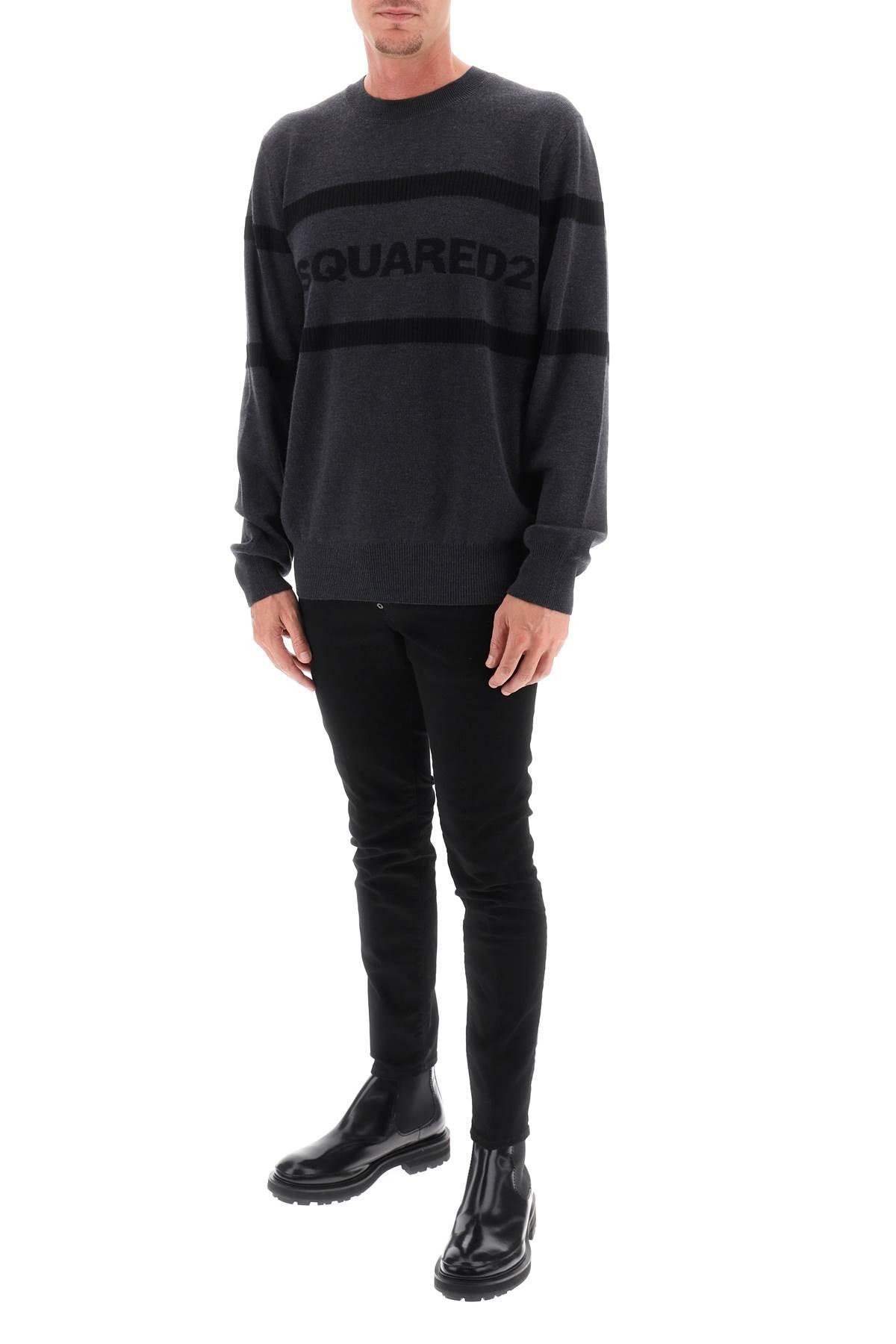 Dsquared2 Jacquard Logo Lettering Sweater - 2