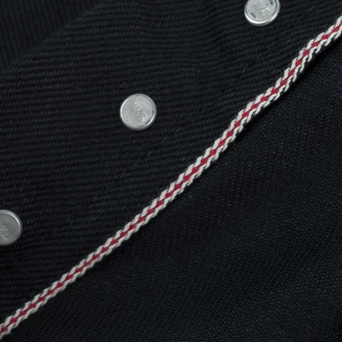 IH-666S-SB 21oz Selvedge Denim Slim Straight Cut - Superblack Non-Fade - 16