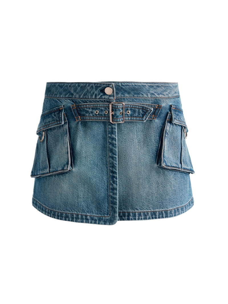 BRANDY CARGO DENIM SKIRT 1