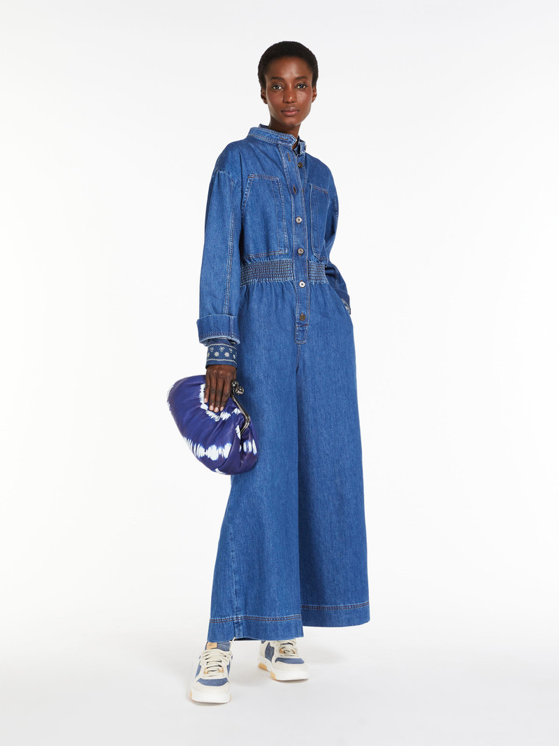 Max Mara ARIETE Jumpsuit in organic cotton denim outlook
