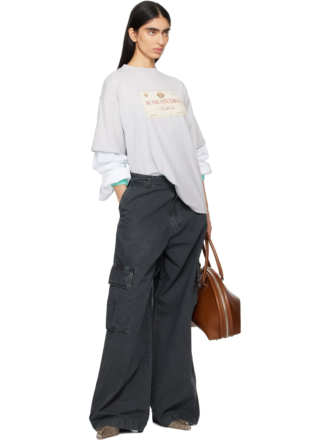 Black Ripstop Cargo Trousers - 5