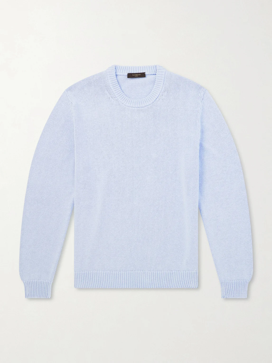 Slim-Fit Cotton Sweater - 1
