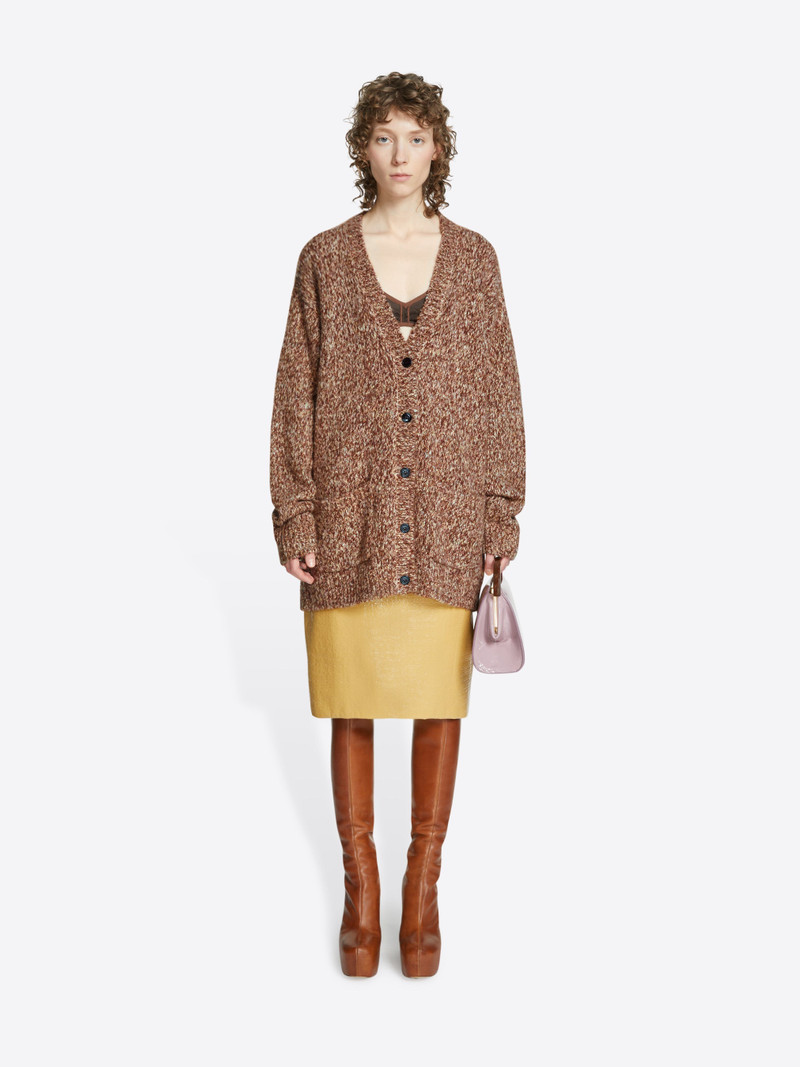 Dries Van Noten COATED MIDI SKIRT outlook