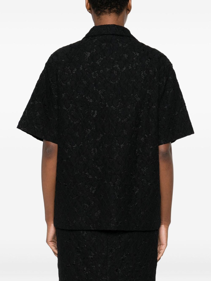 lace-embellishment polo top 4