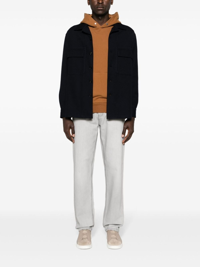 ZEGNA drop-shoulder jersey hoodie outlook