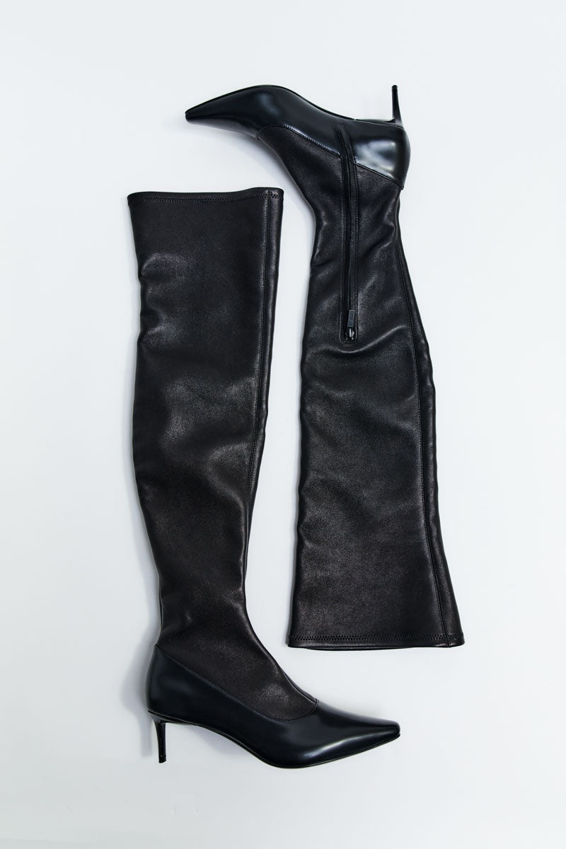 Sock High Boot - Black - 9
