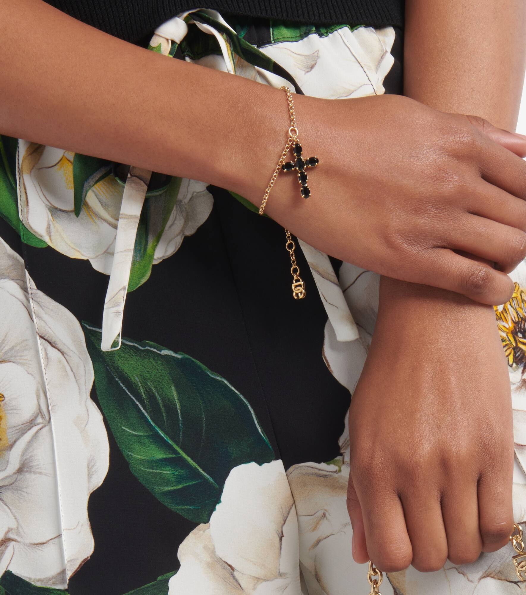 Cross crystal-embellished bracelet - 5