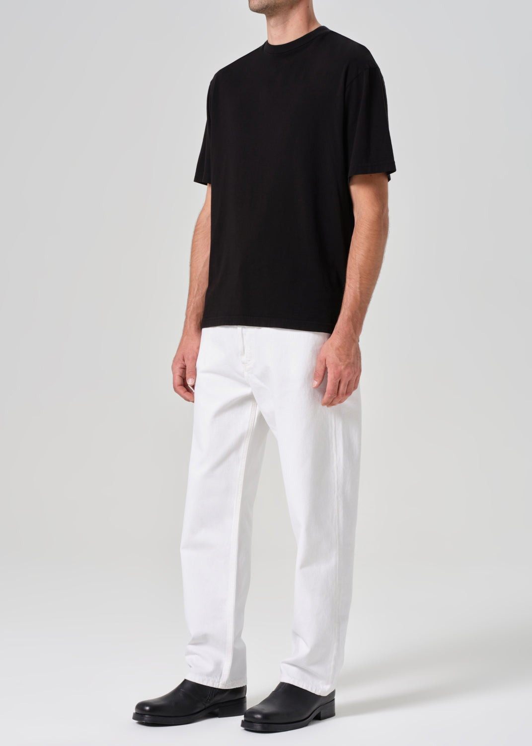 ASHA MOCK NECK TEE IN BLACK - 5