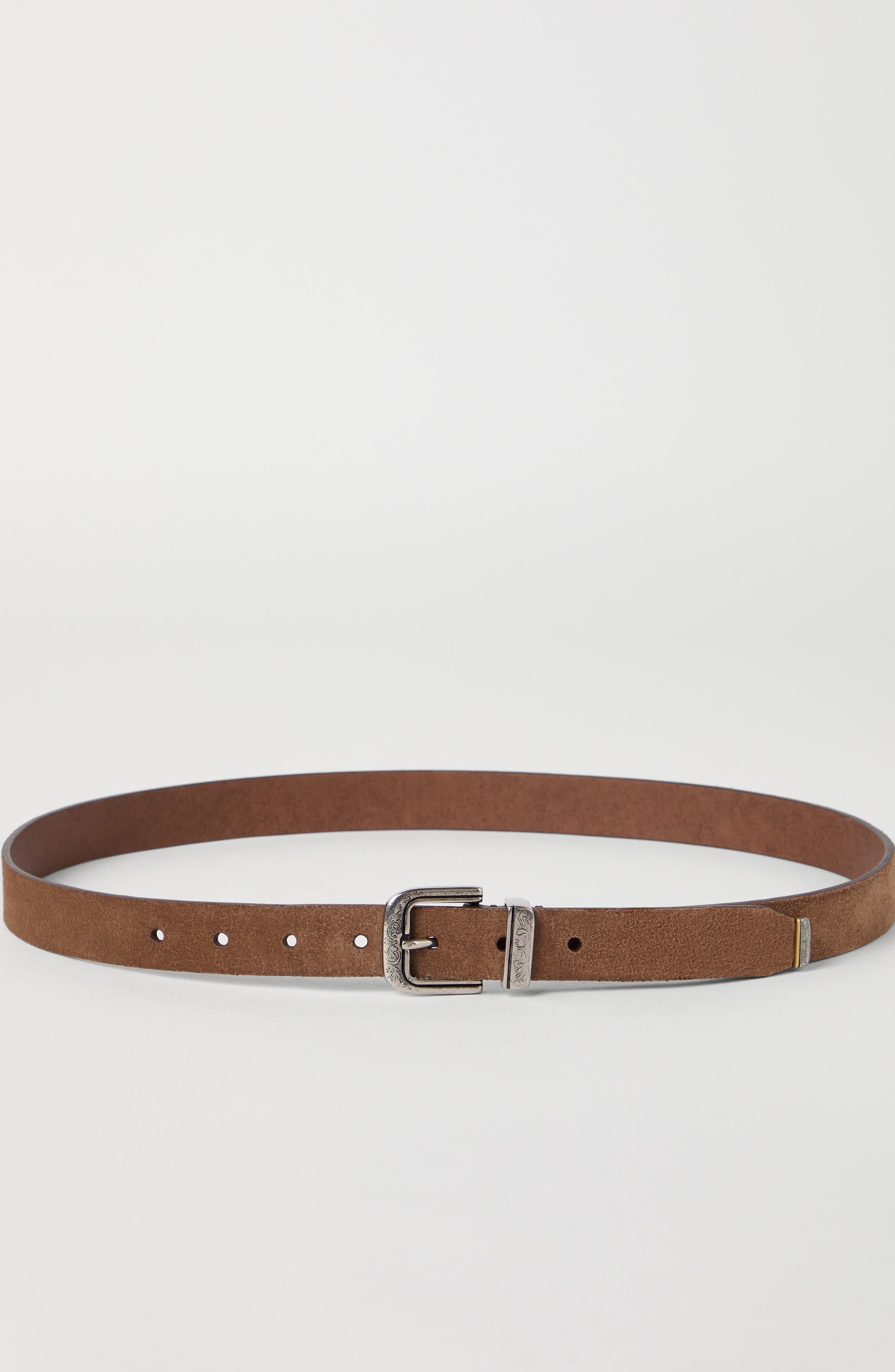 Brunello Cucinelli Leather belt in Hazelnut at Nordstrom - 2