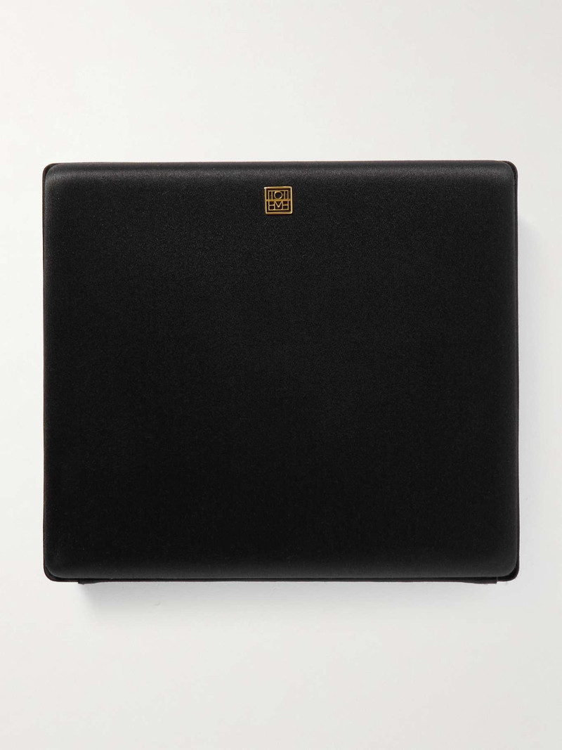 Embellished satin clutch Black 1