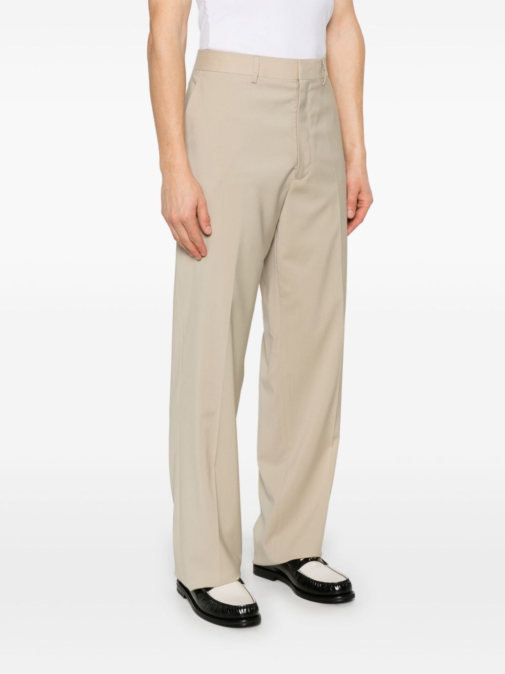 virgin-wool tailored trousers - 3