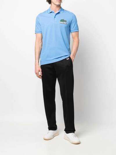 LACOSTE Minecraft logo-patch polo shirt outlook