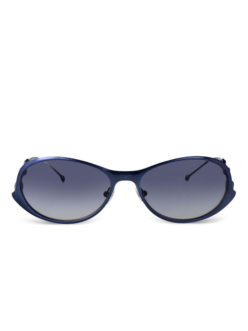 oval-frame sunglasses 1
