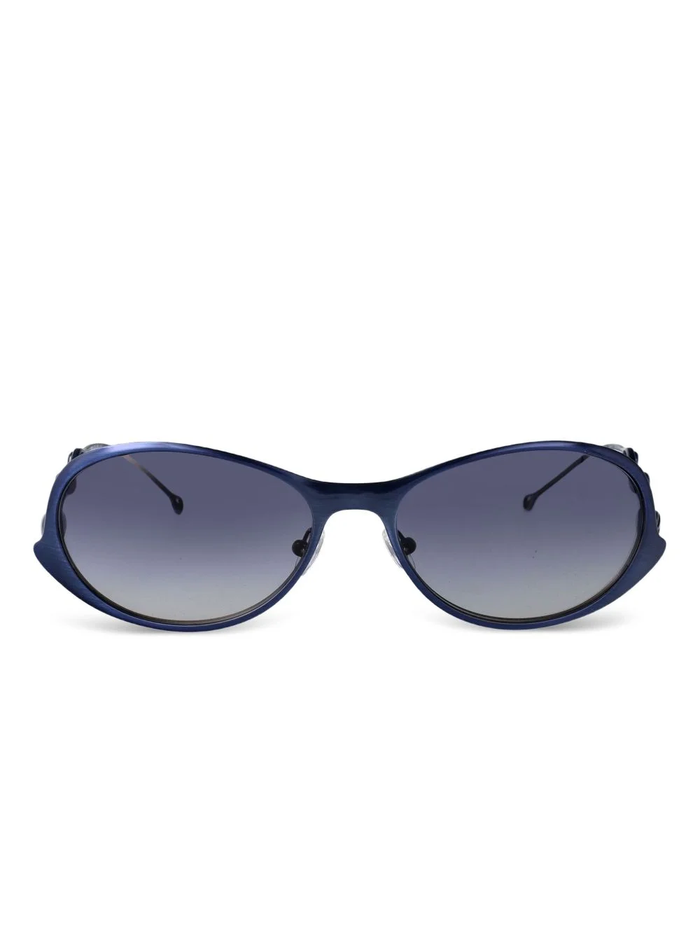 oval-frame sunglasses - 1