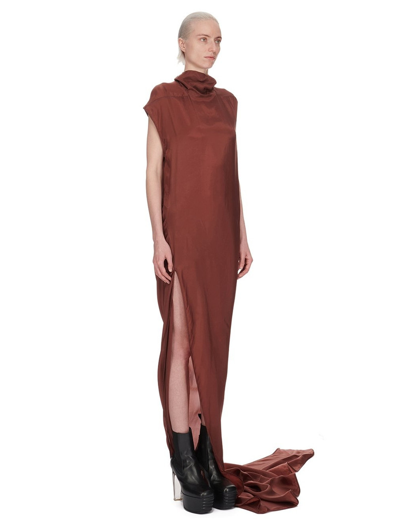 blue dress for baby girl Rick Owens // Brown Long Sleeve Cowl Neck Dress – VSP Consignment