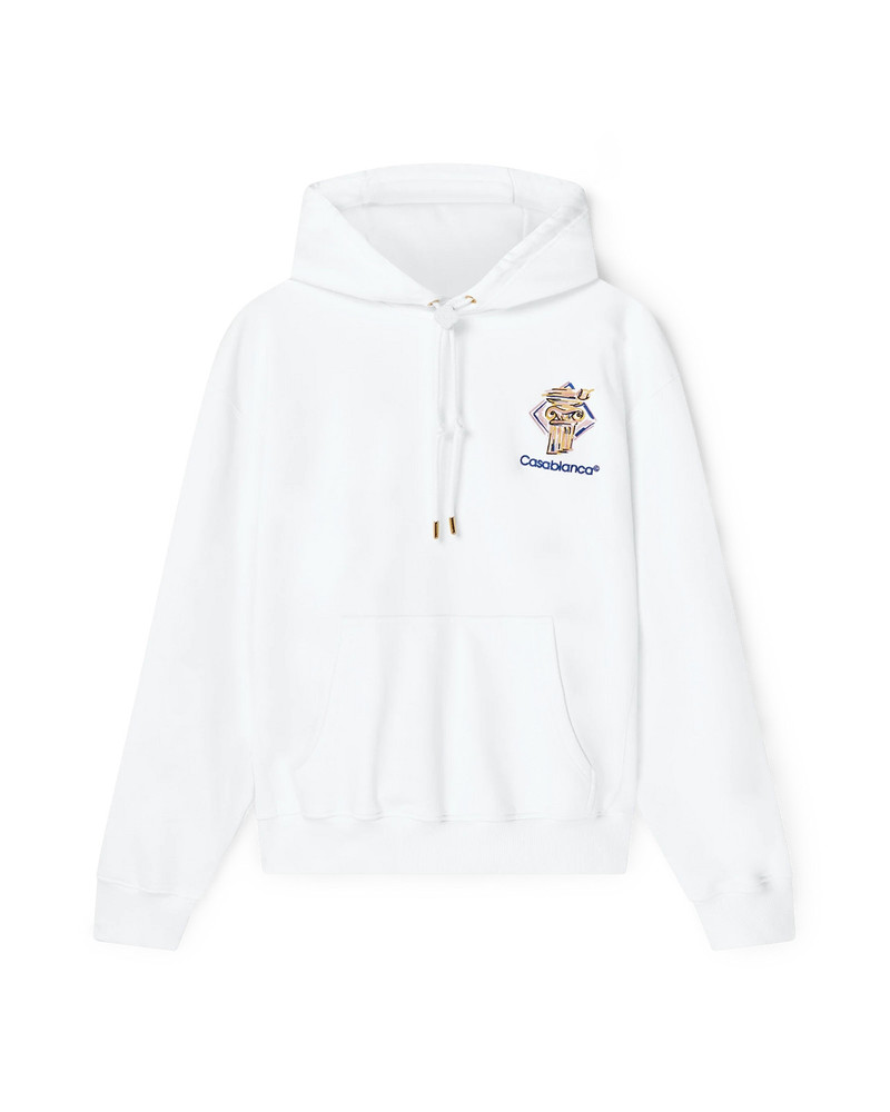 Diamond Column Hooded Sweatshirt | Casablanca Paris 1
