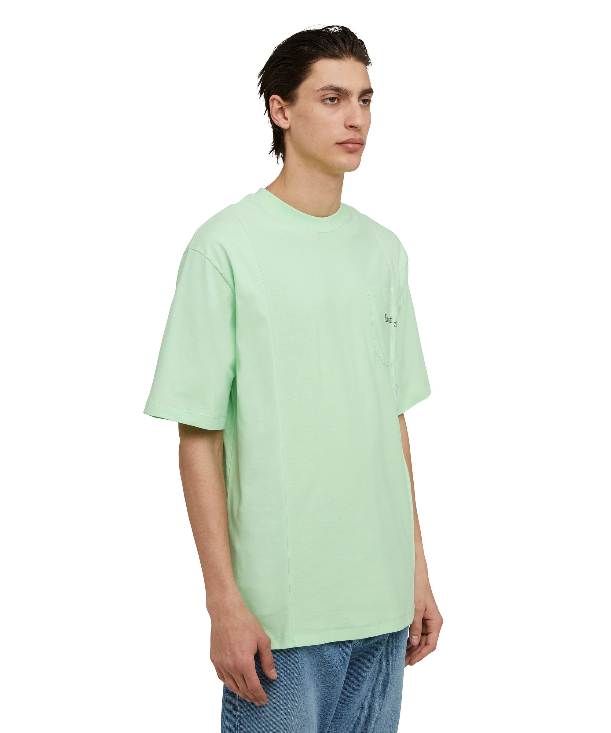 Organic cotton crewneck t-shirt from the MSGM Fantastic Green Capsule - 4
