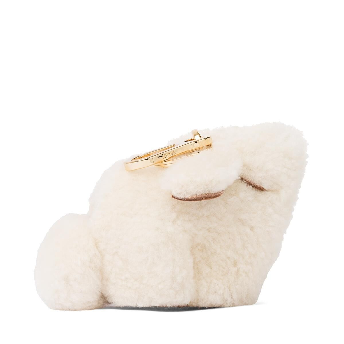 Bunny charm in shearling - 1