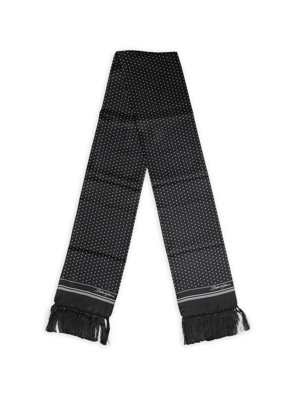 polka-dot-pattern scarf - 1