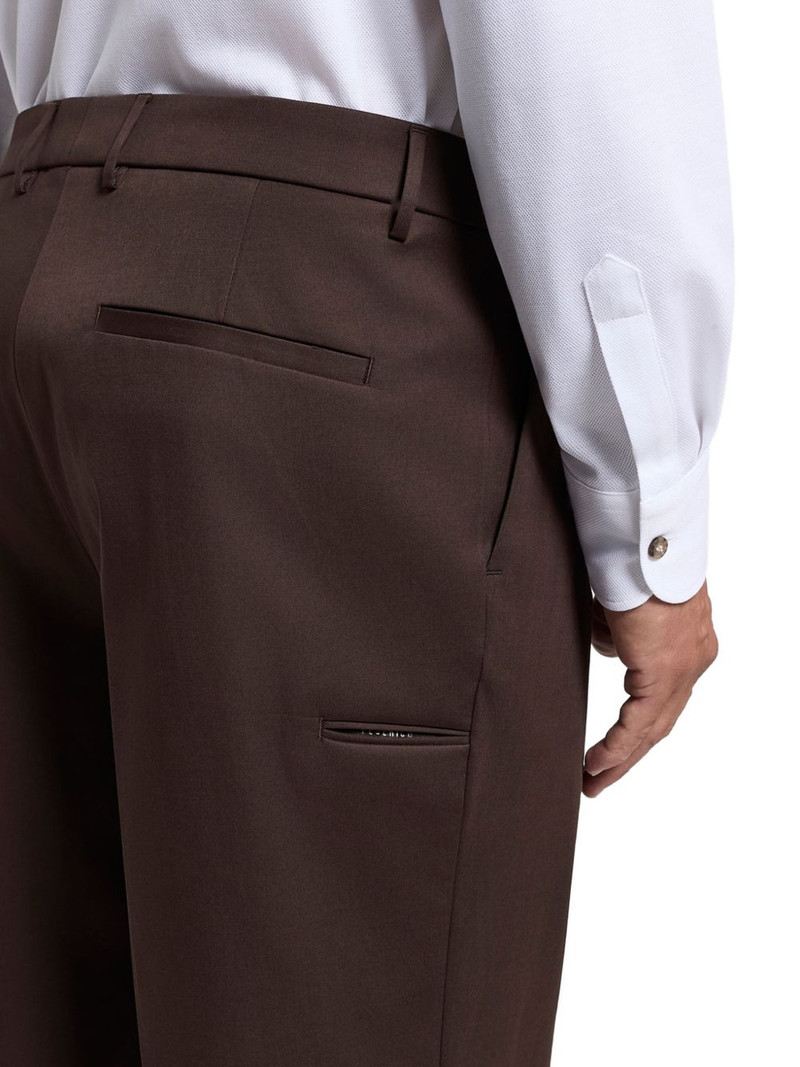 pleated turn-up trousers 5