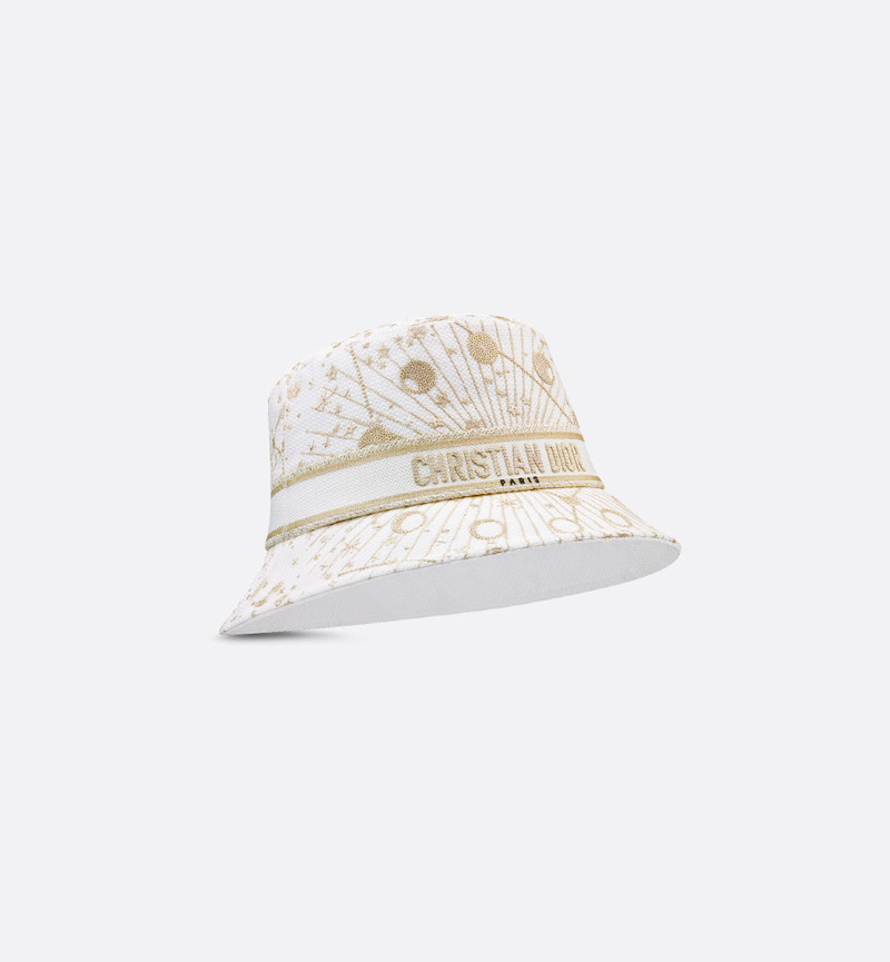 Dior D-Bobby Dior Astral Small-Brim Bucket Hat outlook