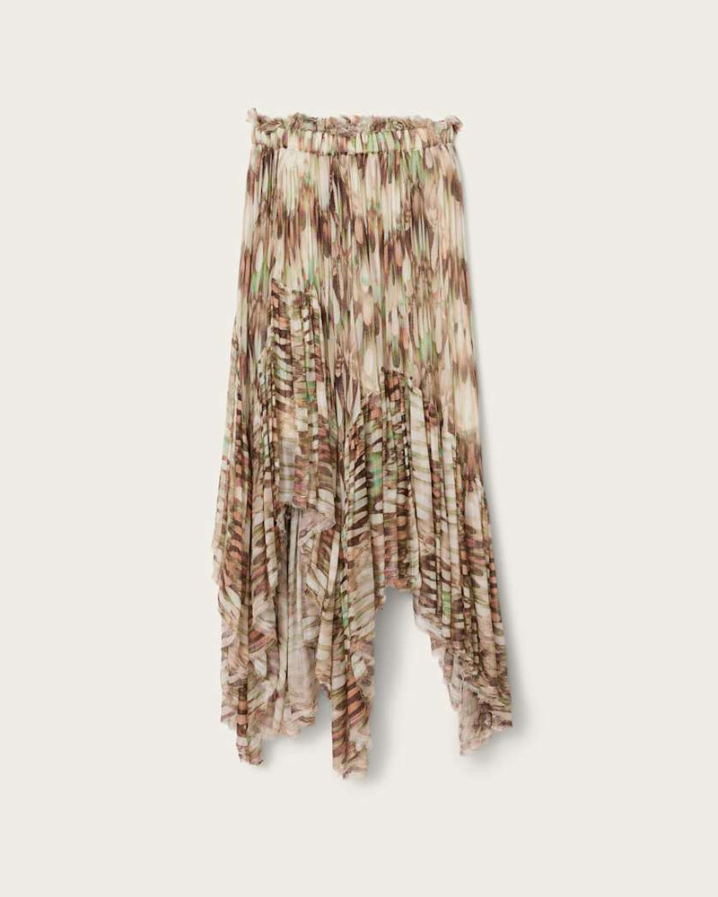 DANAE ASYMMETRIC TIERED MIDI SKIRT 1