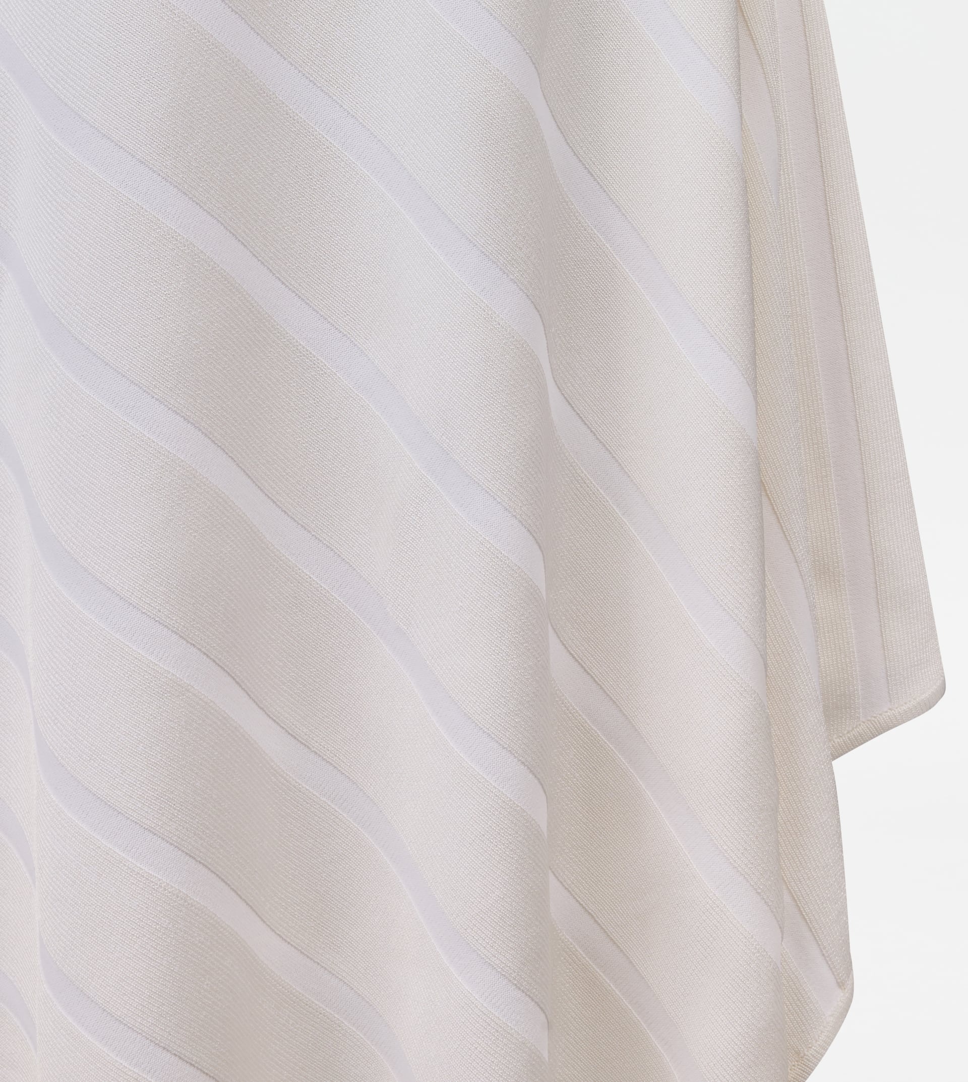 ASYMMETRICAL DRESS IN VISCOSE - WHITE - 8