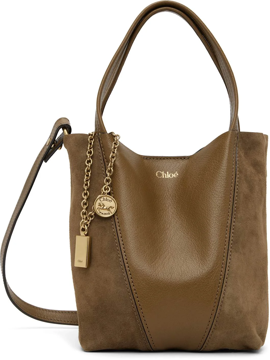Brown Small 'Chloé Spin' Tote - 1