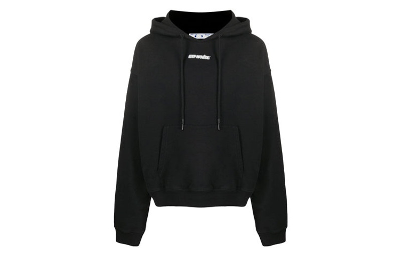 Off-White Marker Over Hoodie 'Black' OMBB037E20FLE0021025 - 1