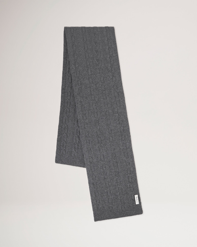 Mulberry Cable Knit Scarf
Charcoal Lambswool outlook