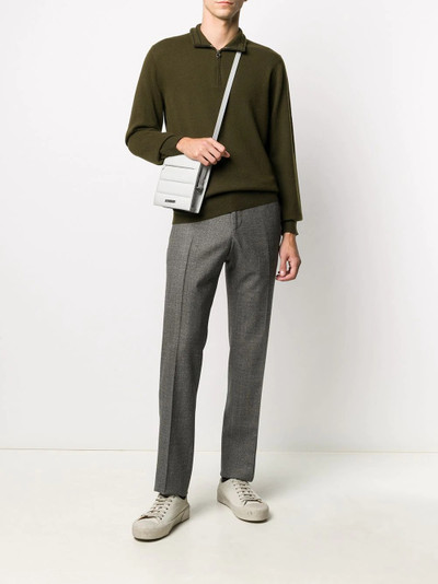 Salvatore Ferragamo quarter-zip fine-knit jumper outlook