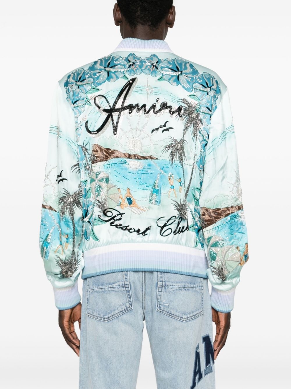 Paradise beaded bomber jacket - 4