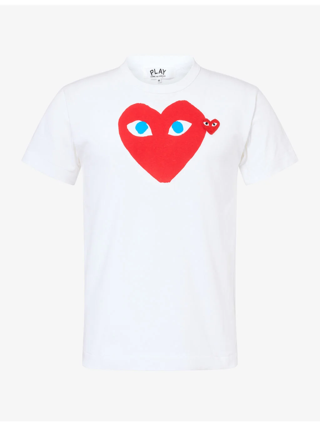 Double Heart Print Cotton-Jersey T-Shirt - 1