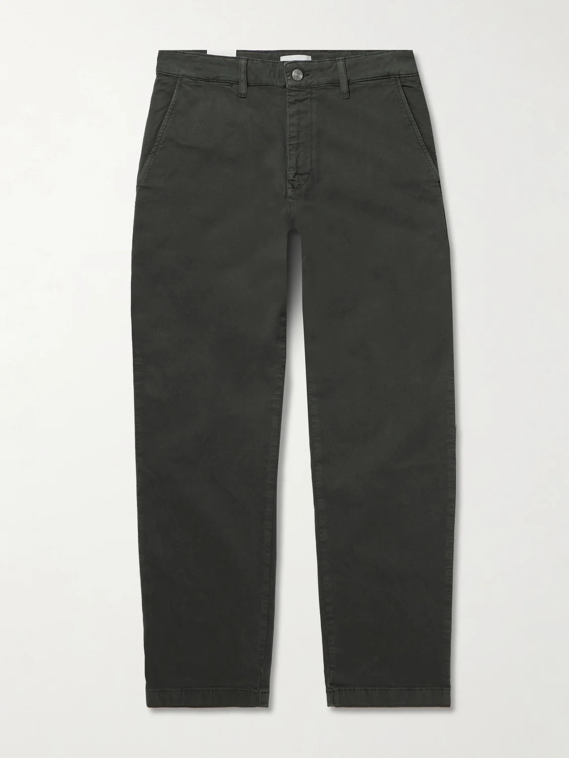 Aden 1923 Straight-Leg Organic Cotton-Blend Twill Trousers - 1