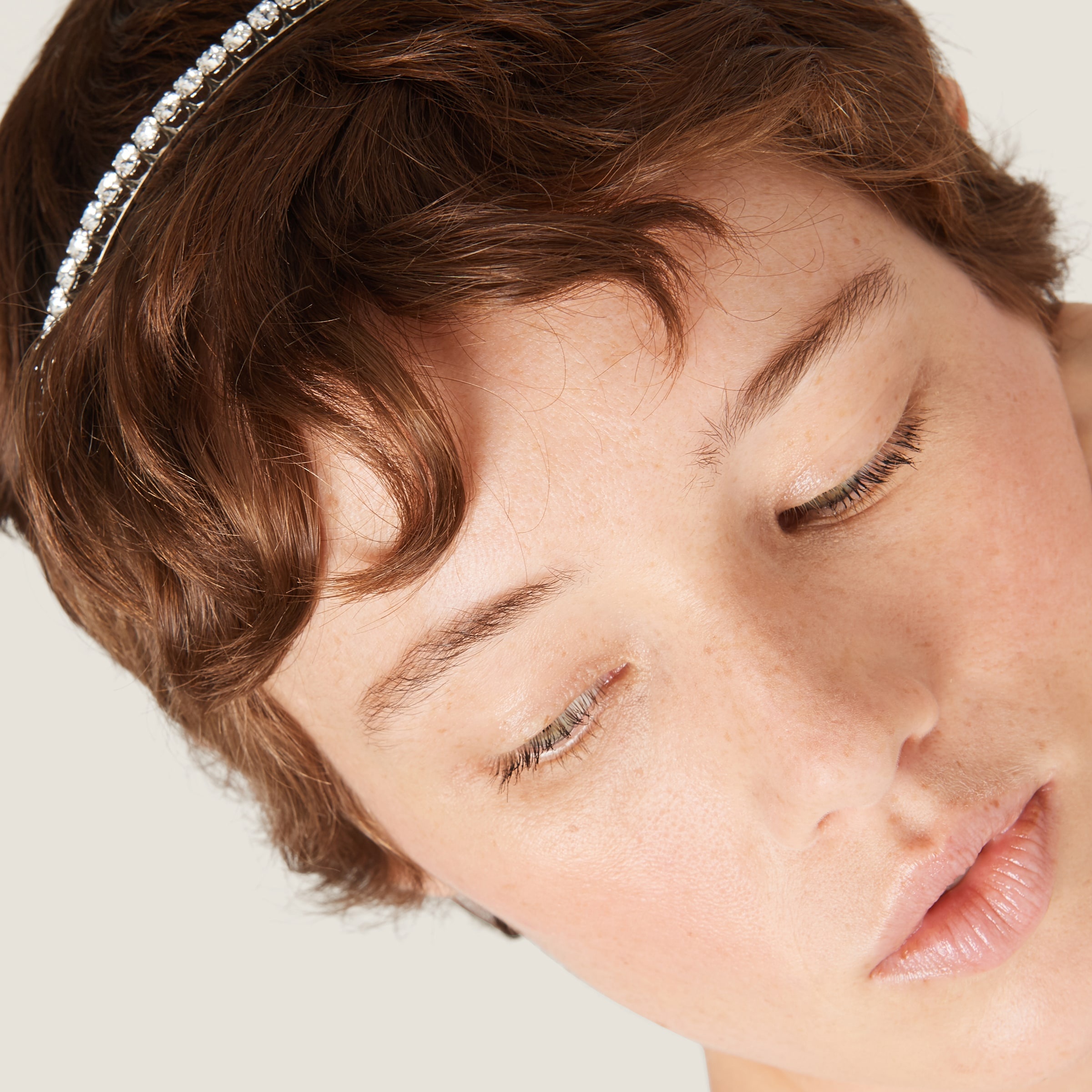 Rigid crystal headband - 4